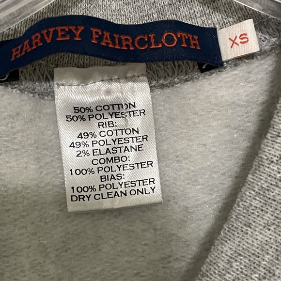 Very cute Harvey Faircloth peplum short sleeve sweatshirt - Picture 2 of 11